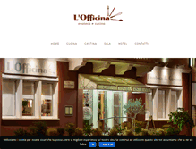 Tablet Screenshot of officinaristorante.it